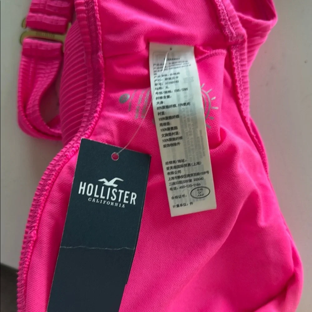 Hollister Pink Sleeveless Crop Top with Cut Out - Picture 9 of 11